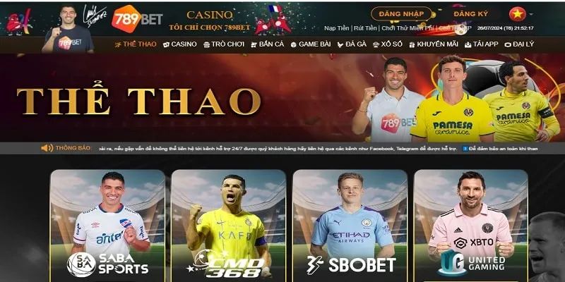 Khám phá cá cược thể thao tại nhà cái 789Bet